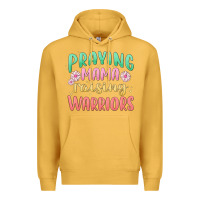 Mustard prying mama raising warriors malia Premium Hoodie - MaliasSmallBusiness