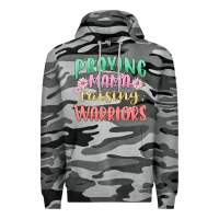 Slate Camo prying mama raising warriors malia Premium Hoodie - MaliasSmallBusiness