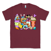 Burgundy easter cartoon characters coffee cups Classic Tee - Zillion Design Studio