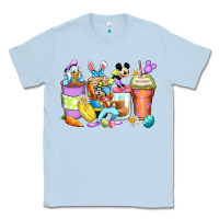 Dusty Blue easter cartoon characters coffee cups Classic Tee - Zillion Design Studio