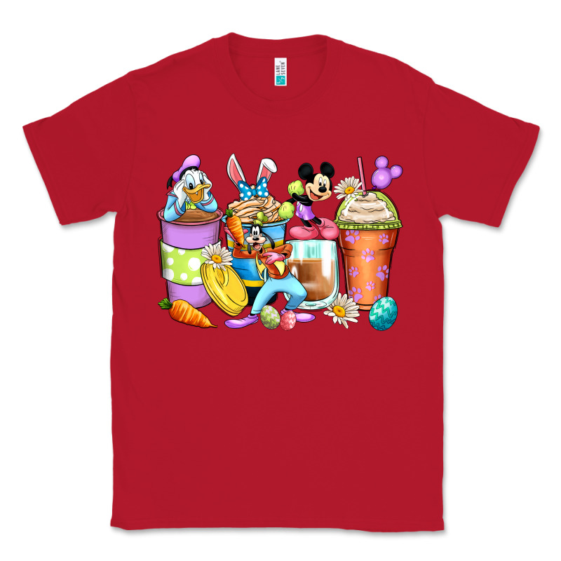 Easter Cartoon Characters Coffee Cups Classic Tee by Zillion Design Studio | Teevron