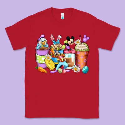 Easter Cartoon Characters Coffee Cups Classic Tee Designed By Zillion Design Studio