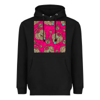Black valentines day lock and key seamless pattern Heavyweight Hoodie - BundleAndBundleShop