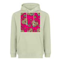 Matcha valentines day lock and key seamless pattern Heavyweight Hoodie - BundleAndBundleShop