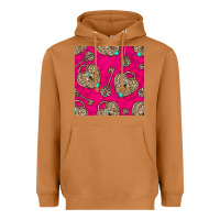 Meerkat valentines day lock and key seamless pattern Heavyweight Hoodie - BundleAndBundleShop