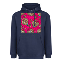 Navy valentines day lock and key seamless pattern Heavyweight Hoodie - BundleAndBundleShop