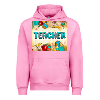 Fuchsia Pink teacher Urban Hoodie - MaliasSmallBusiness