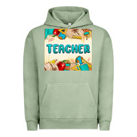 Pigment Oil Green teacher Urban Hoodie - MaliasSmallBusiness