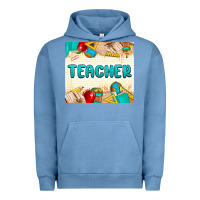 Pigment Pebble Blue teacher Urban Hoodie - MaliasSmallBusiness