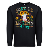 Black just be legend dairy heifer Premium Sweatshirt - Jasminsmagicworld