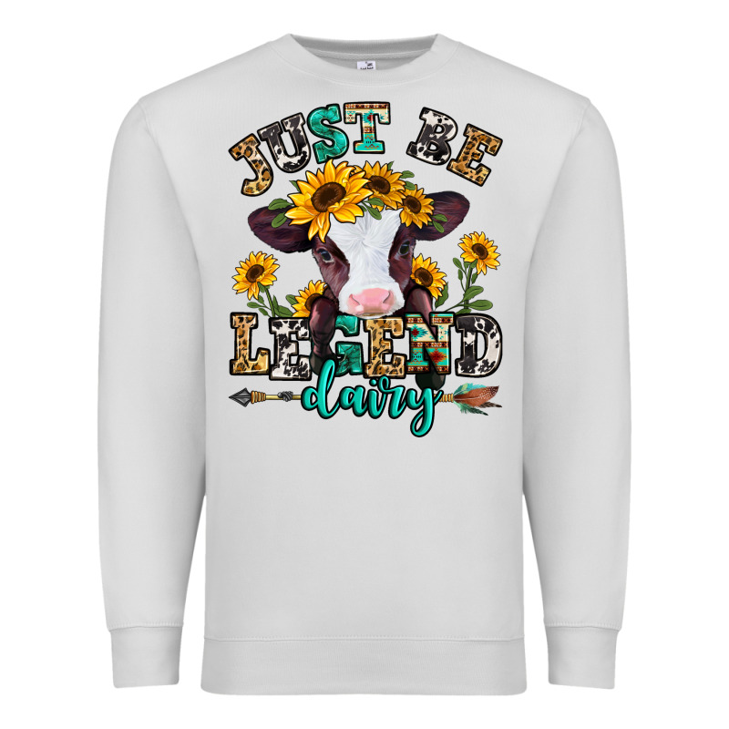 Just Be Legend Dairy Heifer Premium Sweatshirt by Jasminsmagicworld | Teevron