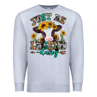 Heather Grey just be legend dairy heifer Premium Sweatshirt - Jasminsmagicworld