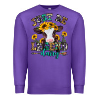 Purple just be legend dairy heifer Premium Sweatshirt - Jasminsmagicworld