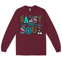 Burgundy sassy little soul Long Sleeve Tee - AdoDesignShop