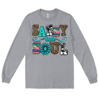 Heather Grey sassy little soul Long Sleeve Tee - AdoDesignShop