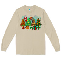 Mushroom christmas trees with basketball Long Sleeve Tee - Zillion Design Studio