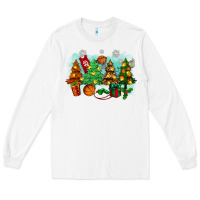 White christmas trees with basketball Long Sleeve Tee - Zillion Design Studio