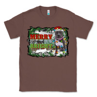 Chestnut merry and bright pitbull with farm Classic Tee - RanaPortraitStore