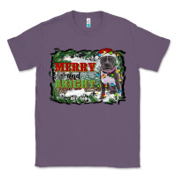 Lavender merry and bright pitbull with farm Classic Tee - RanaPortraitStore