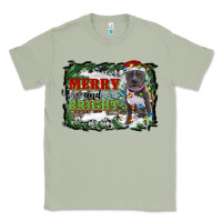 Matcha merry and bright pitbull with farm Classic Tee - RanaPortraitStore
