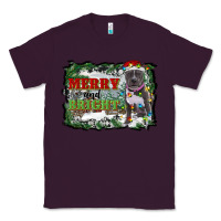 Plum merry and bright pitbull with farm Classic Tee - RanaPortraitStore