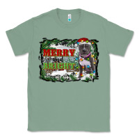 Sage merry and bright pitbull with farm Classic Tee - RanaPortraitStore