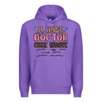 Purple a wise doctor once said Premium Hoodie - MaliasSmallBusiness