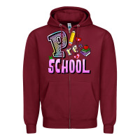 Burgundy preschool Zipper Hoodie - RanaPortraitStore