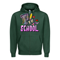 Sports Green preschool Zipper Hoodie - RanaPortraitStore