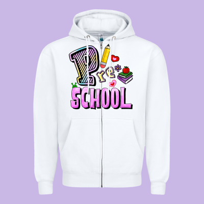 Preschool Zipper Hoodie Designed By Ranaportraitstore