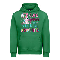 Emerald cute smart and a little bit dramatic with unicorn Urban Hoodie - NancyCooperArtShop