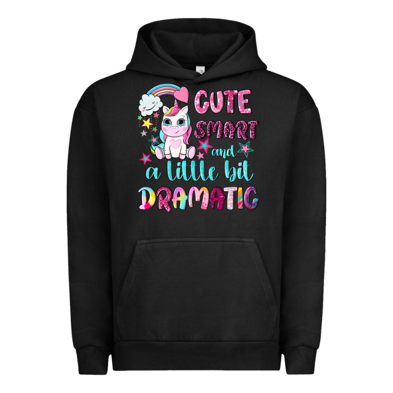 Cute Smart And A Little Bit Dramatic With Unicorn Urban Hoodie by NancyCooperArtShop | Teevron