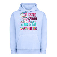 Pigment Grape Ice cute smart and a little bit dramatic with unicorn Urban Hoodie - NancyCooperArtShop