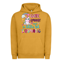 Pigment Peanut Butter cute smart and a little bit dramatic with unicorn Urban Hoodie - NancyCooperArtShop