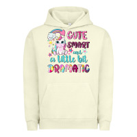 Pigment Pistachio cute smart and a little bit dramatic with unicorn Urban Hoodie - NancyCooperArtShop