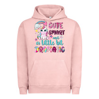 Pigment Salmon cute smart and a little bit dramatic with unicorn Urban Hoodie - NancyCooperArtShop