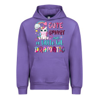 Tulip cute smart and a little bit dramatic with unicorn Urban Hoodie - NancyCooperArtShop