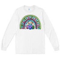 White easter rainbow Long Sleeve Tee - RanaPortraitStore