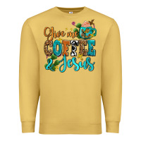 Gıve Me Coffee And Jesus Premium Sweatshirt | Teevron