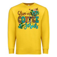 Lemon gıve me coffee and jesus Premium Sweatshirt - AdoDesignShop