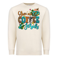 Sandshell gıve me coffee and jesus Premium Sweatshirt - AdoDesignShop