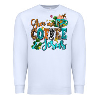 White gıve me coffee and jesus Premium Sweatshirt - AdoDesignShop