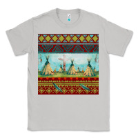 Moon Dust teepe tent dreamcatcher totem pole seamless patter Classic Tee - FaDigitalArtStudio