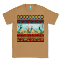 Toasted Coconut teepe tent dreamcatcher totem pole seamless patter Classic Tee - FaDigitalArtStudio