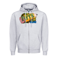 Heather Grey fifth grade dude Zipper Hoodie - RanaPortraitStore