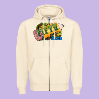 Fifth Grade Dude Zipper Hoodie Designed By Ranaportraitstore
