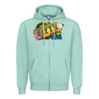 Seafoam fifth grade dude Zipper Hoodie - RanaPortraitStore