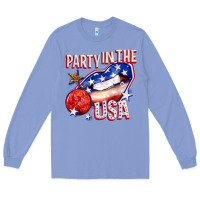Colony Blue party in the usa billie wilder Long Sleeve Tee - texasbilliewilder