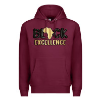 Burgundy black excellence Premium Hoodie - MaliasSmallBusiness