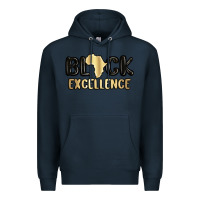 Navy black excellence Premium Hoodie - MaliasSmallBusiness